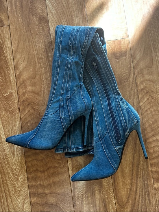 Diesel Shoes - DIESEL D-Yucca Denim Over-the-Knee boots